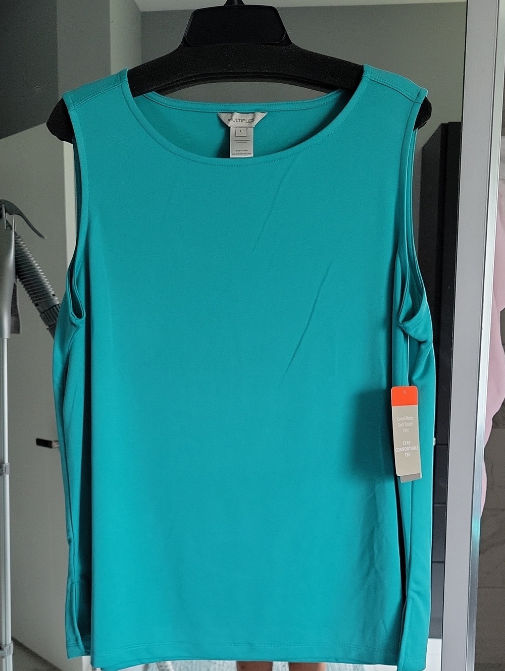 Multiples Teal Sleeveless Tank Top